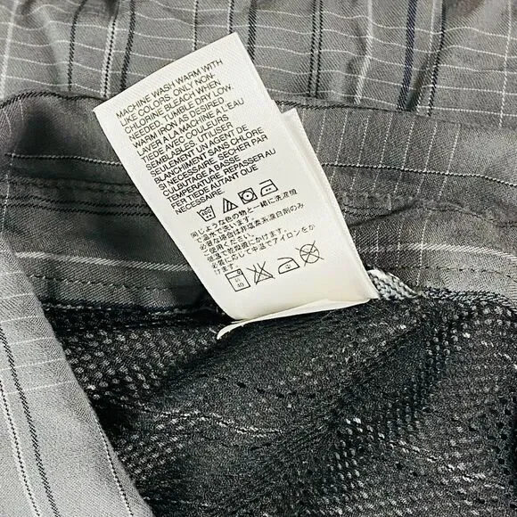 The North Face Men's XXL Shirt Gray Plaid Button Up Fishing Long Sleeve AT13 - Picture 4 of 6
